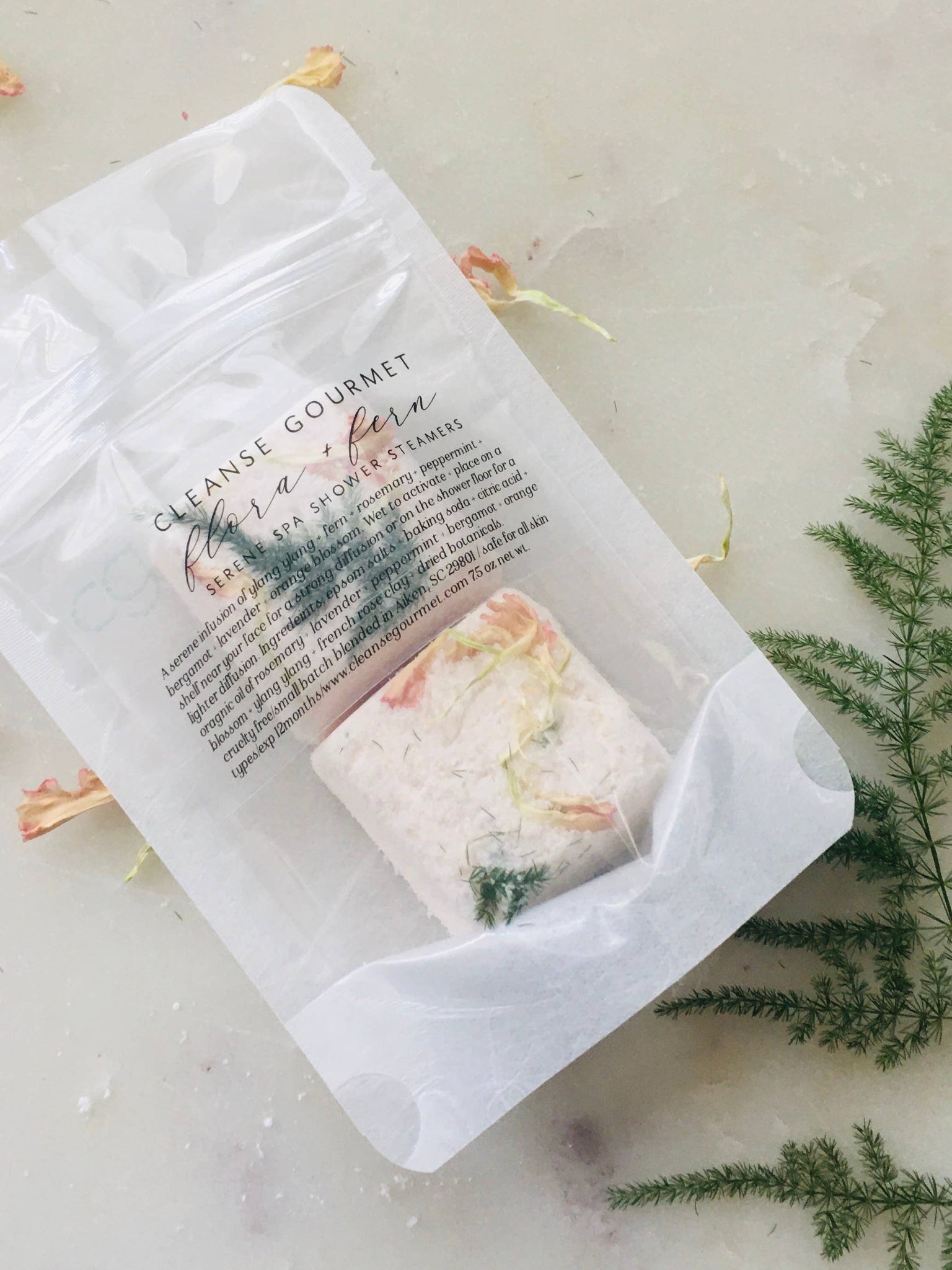 FLORA & FERN SHOWER STEAMERS - 2 PACK SERENE SPA INFUSION