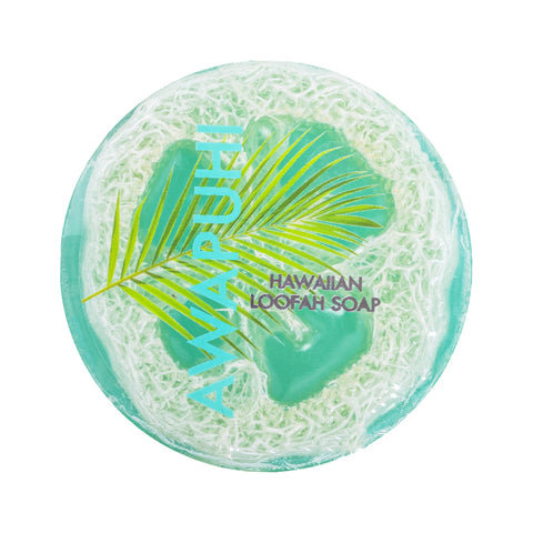 AWAPUHI SEA SALT & KUKUI EXFOLIATING LOOFAH SOAP - 4.75 oz