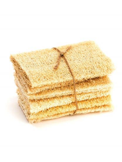 COMPOSTABLE LOOFAH SCRUBBER - PACK OF SIX
