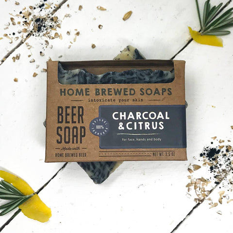 CHARCOAL & CITRUS BEER SOAP