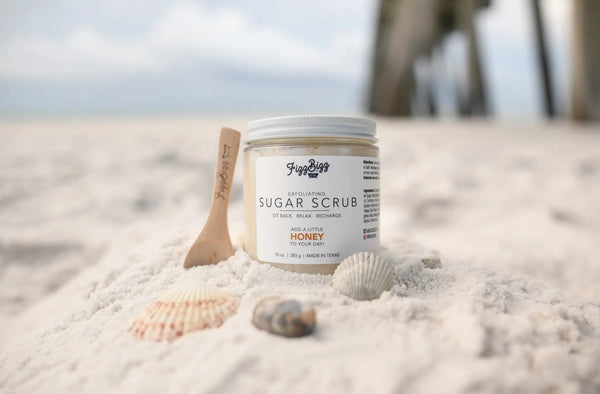 EXFOLIATING SUGAR SCRUB - HONEY - LAVENDER - EUCALYPTUS & SPEARMINT