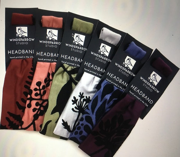 WINDSPARROW STUDIO CHRYSANTHEMUM YOGA HEADBAND- MULTIPLE COLORS