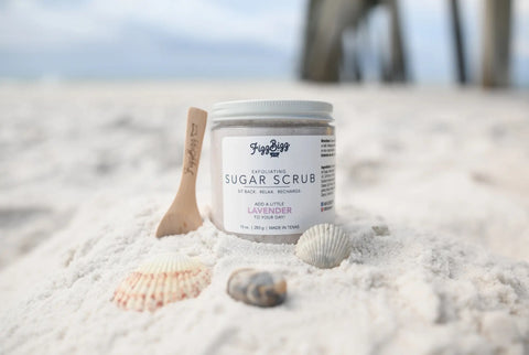 EXFOLIATING SUGAR SCRUB - HONEY - LAVENDER - EUCALYPTUS & SPEARMINT