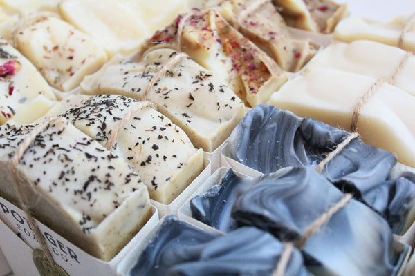 POTAGER LAVENDER CHARCOAL SOAP - HANDMADE WITH ORGANIC INGREDIENTS