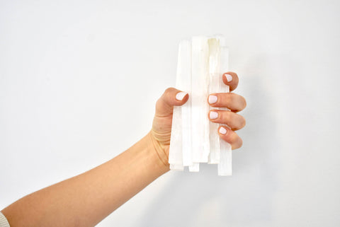 SELENITE CRYSTAL  - FENG SHUI CLEARING  - 8" Long