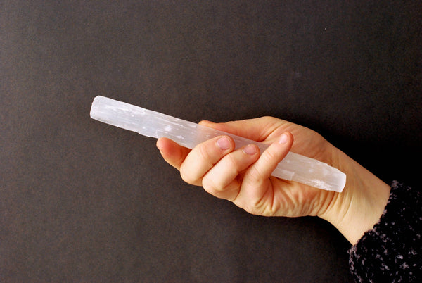 SELENITE CRYSTAL  - FENG SHUI CLEARING  - 8" Long