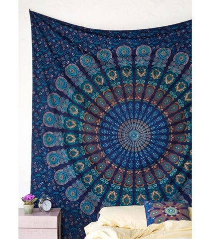SHIVA MAND TAPESTRY - NAVY