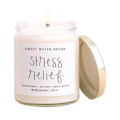 "STRESS RELIEF" -  SOY CANDLE