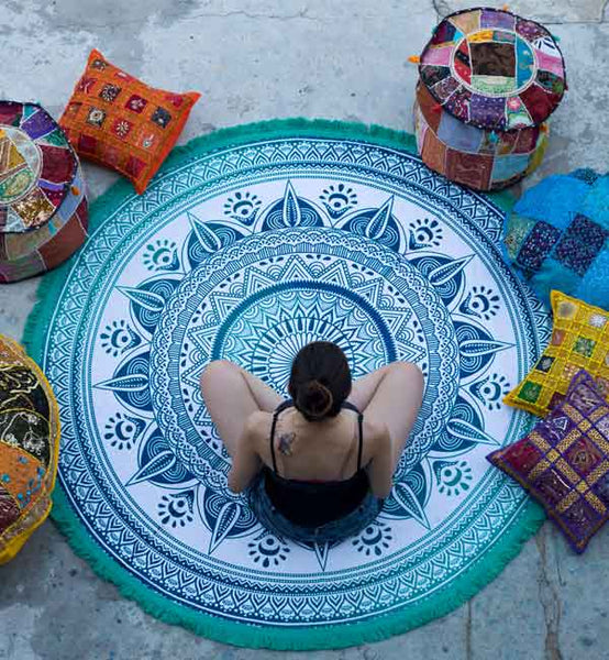 SANCHI ROUND TAPESTRY