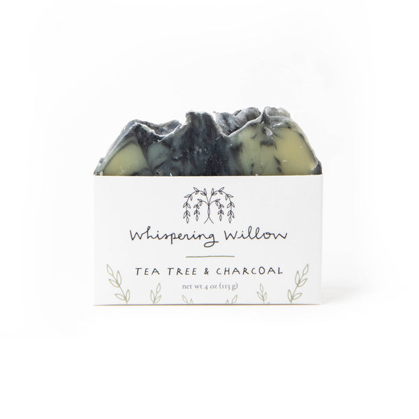 WHISPERING WILLOW - TEA TREE W CHARCOAL - BAR SOAP