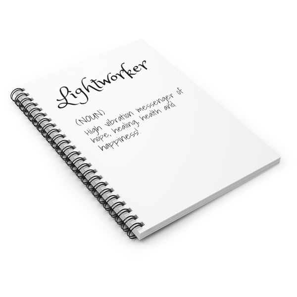 Lightworker  - Spiral Notebook - Ruled Line