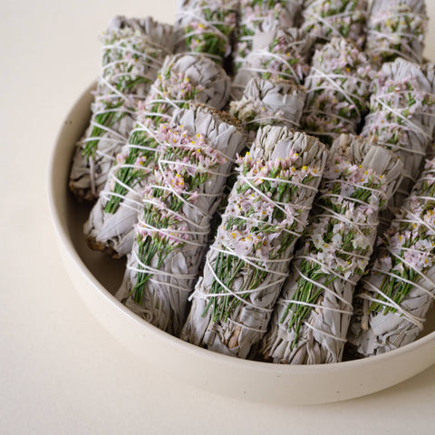 SPRING FLORAL CALIFORNIA SAGE SMUDGE STICK