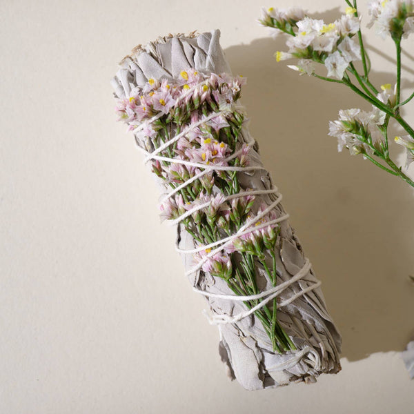 SPRING FLORAL CALIFORNIA SAGE SMUDGE STICK