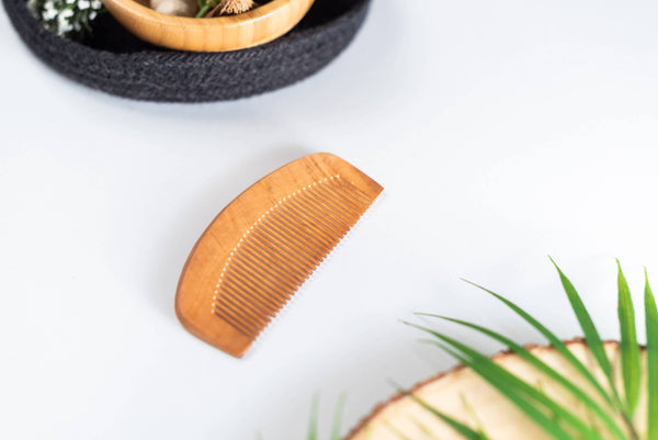 PEACHWOOD BEARD COMB